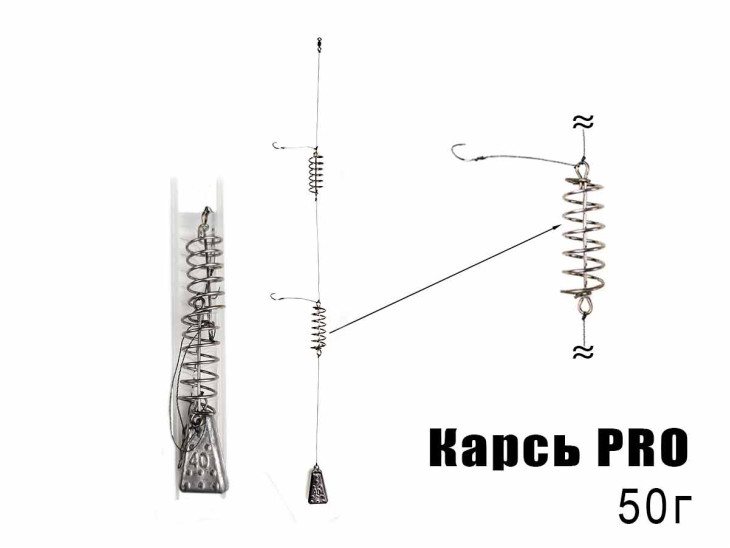 Готовая оснастка Карась PRO 50г
