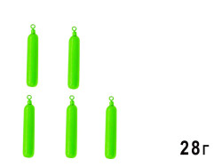 Груз Jig-Rig Green-Fluo 5шт 28г