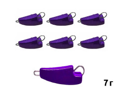 Груз проходимец-незацепляйка 7г 7шт (Violet)