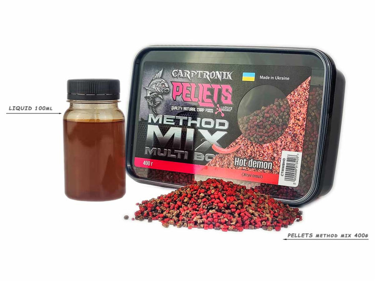 Пеллетс Multi BOX Метод Микс + Ликвид (Жгучие специи) Пеллетс Multi BOX Метод Микс + Ликвид (Жгучие специи)