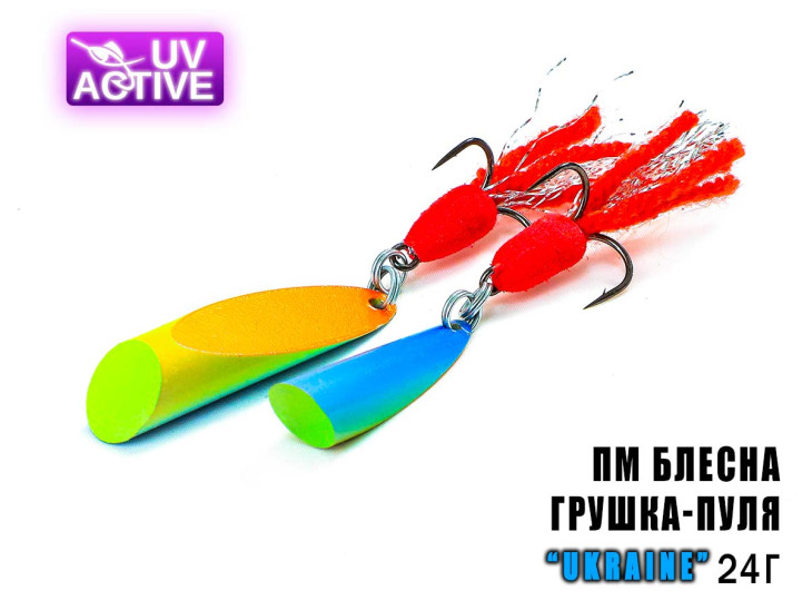 Блесна Грушка-Пуля UKRAINE 24г Блесна Грушка-Пуля UKRAINE 24г