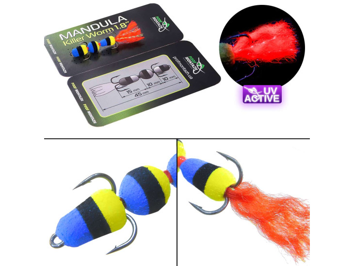 Мандула Killer Worm 3 сегмента 1,8" (MK3S901)