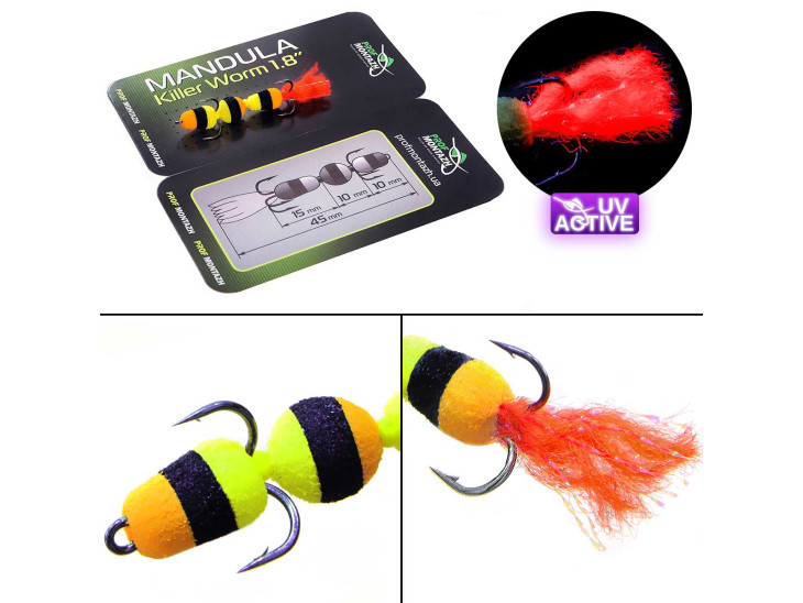 Мандула Killer Worm 3 сегмента 1,8" (MK3S905)