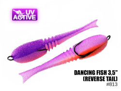 Поролоновая рыбка Dancing Fish 3,5" (Reverse Tail) #813 (5шт)