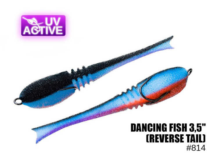 Поролоновая рыбка Dancing Fish 3,5" (Reverse Tail) #814 (5шт)