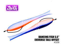 Поролоновая рыбка Dancing Fish 5,5" (Reverse Tail) Офсет #109 (5шт) Поролоновая рыбка Dancing Fish 5,5" (Reverse Tail) Офсет #109 (5шт)