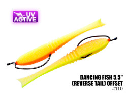 Поролоновая рыбка Dancing Fish 5,5" (Reverse Tail) Офсет #110 (5шт) Поролоновая рыбка Dancing Fish 5,5" (Reverse Tail) Офсет #110 (5шт)