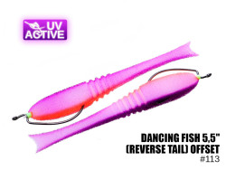 Поролоновая рыбка Dancing Fish 5,5" (Reverse Tail) Офсет #113 (5шт) Поролоновая рыбка Dancing Fish 5,5" (Reverse Tail) Офсет #113 (5шт)