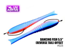Поролоновая рыбка Dancing Fish 5,5" (Reverse Tail) Офсет #115 (5шт) Поролоновая рыбка Dancing Fish 5,5" (Reverse Tail) Офсет #115 (5шт)