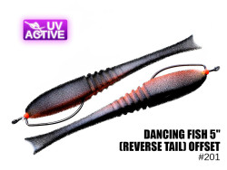 Поролоновая рыбка Dancing Fish 5" (Reverse Tail) Офсет #201 (5шт) Поролоновая рыбка Dancing Fish 5" (Reverse Tail) Офсет #201 (5шт)