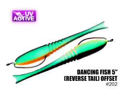 Поролоновая рыбка Dancing Fish 5" (Reverse Tail) Офсет #202 (5шт)