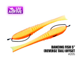 Поролоновая рыбка Dancing Fish 5" (Reverse Tail) Офсет #205 (5шт)
