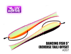 Поролоновая рыбка Dancing Fish 5" (Reverse Tail) Офсет #207 (5шт)