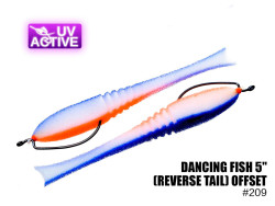 Поролоновая рыбка Dancing Fish 5" (Reverse Tail) Офсет #209 (5шт)