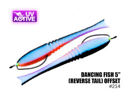 Поролоновая рыбка Dancing Fish 5" (Reverse Tail) Офсет #214 (5шт)