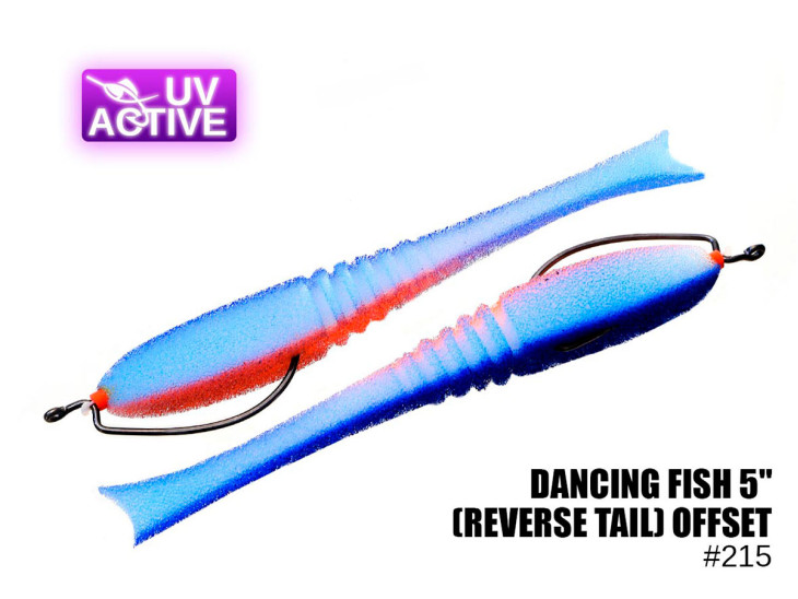 Поролонова рибка Dancing Fish 5" (Reverse Tail) Офсет #214 (5шт) Поролонова рибка Dancing Fish 5" (Reverse Tail) Офсет #214 (5шт)
