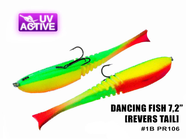 Поролоновая рыбка Dancing Fish 7,2" (Reverse Tail) #106 (1шт) Поролоновая рыбка Dancing Fish 7,2" (Reverse Tail) #106 (1шт)