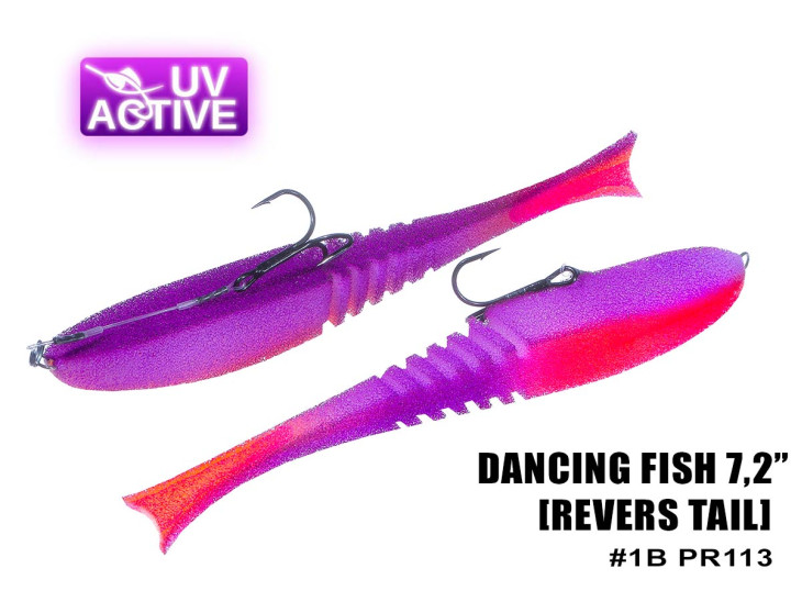 Поролоновая рыбка Dancing Fish 7,2" (Reverse Tail) #113 (1шт) Поролоновая рыбка Dancing Fish 7,2" (Reverse Tail) #113 (1шт)