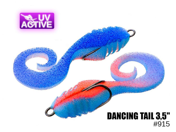 Поролоновый твистер Dancing tail 3,5" #915 (2шт)