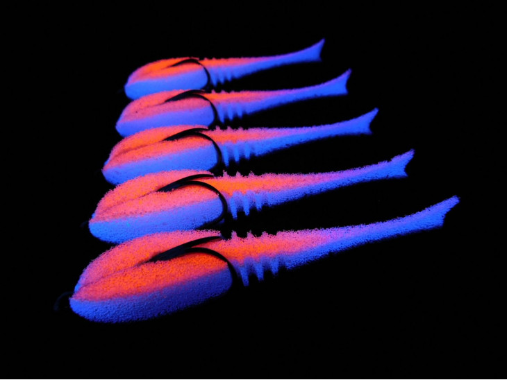 Поролоновая рыбка Dancing Fish 4" (Reverse Tail) #714 (5шт) Поролоновая рыбка Dancing Fish 4" (Reverse Tail) #714 (5шт)