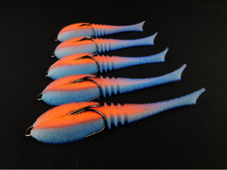 Поролоновая рыбка Dancing Fish 4" (Reverse Tail) #715 (5шт)